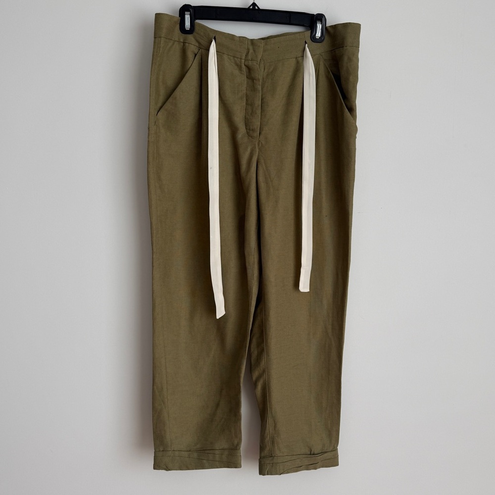 Olive Green Women’s Casual Drawstring Pants